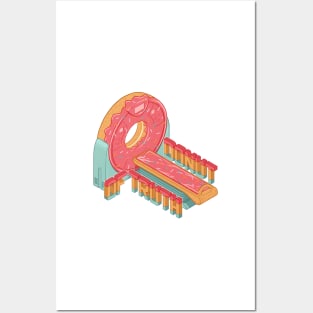 Donut of truth - CT donut scanner isometric illustration Posters and Art